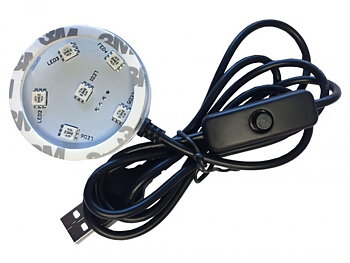 LED-platta med RGB belysning till Poppy - USB kontakt