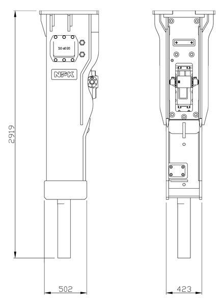 Hydraulhammare NPK GH-15 - 2