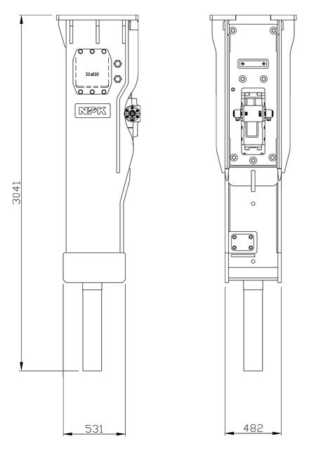 Hydraulhammare NPK GH-18 - 2