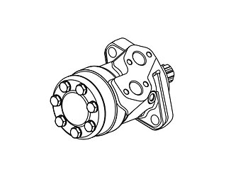 Hydraulmotor 80 RT20/R2 u. sensor