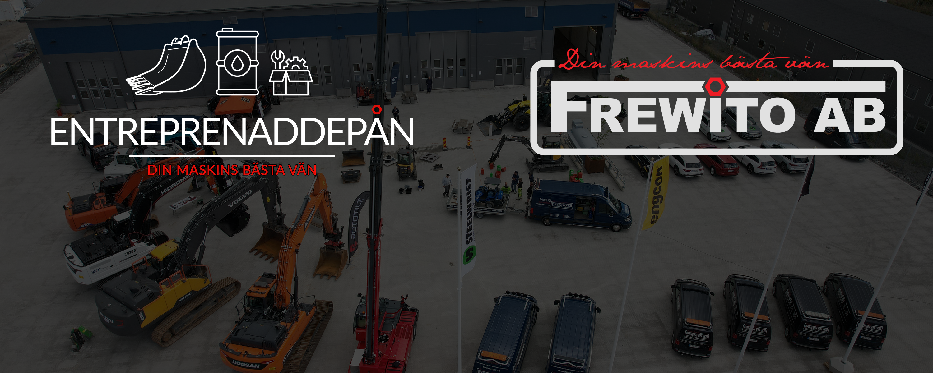 Frewitos Webshop får eget namn - Entreprenaddepån Målsättningen är detsamma - Att förse dig med allt din entreprenadmaskin kan behöva 