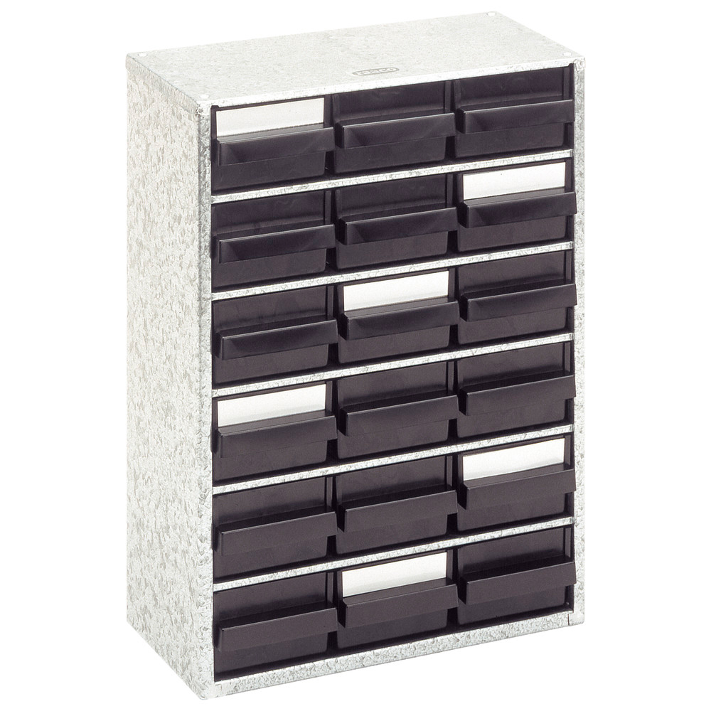 Steel magazine 918-02, ESD, 18 drawers
