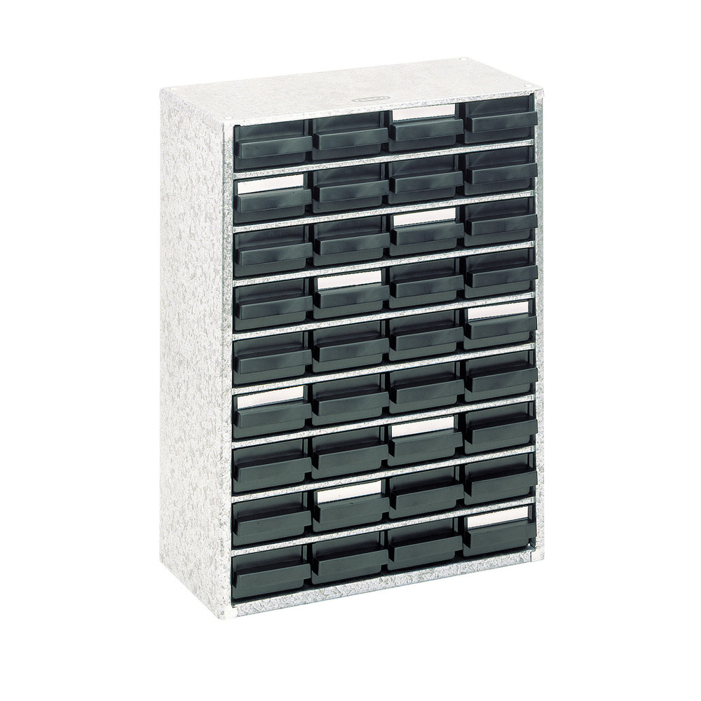 Small Parts Magazine Series DC-9, galvanized, ESD, 36 drawers