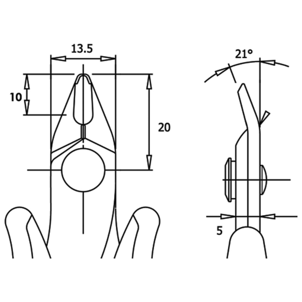 Sax 170, standardhandtag - 2