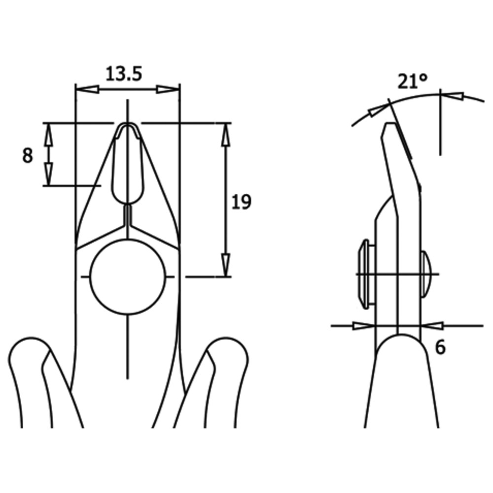 Shear 1745, standardhandtag - 2