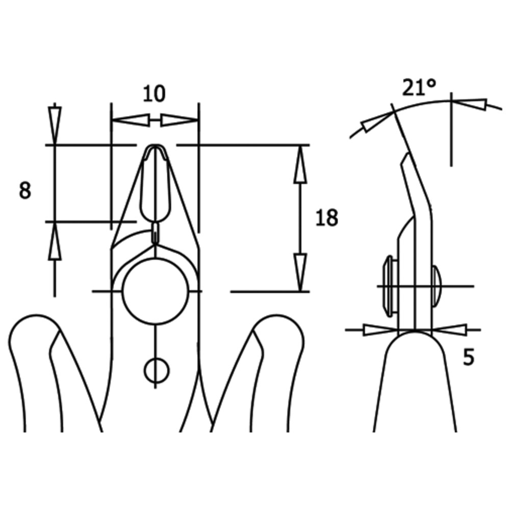 Micron-Shear 185P med säkerhetsklämma, ESD-handtag - 2
