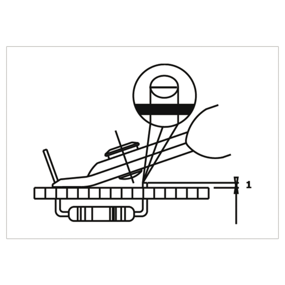 Shear 180 med skäröverskott, ESD-handtag, trådöverskott 1,0 mm - 2