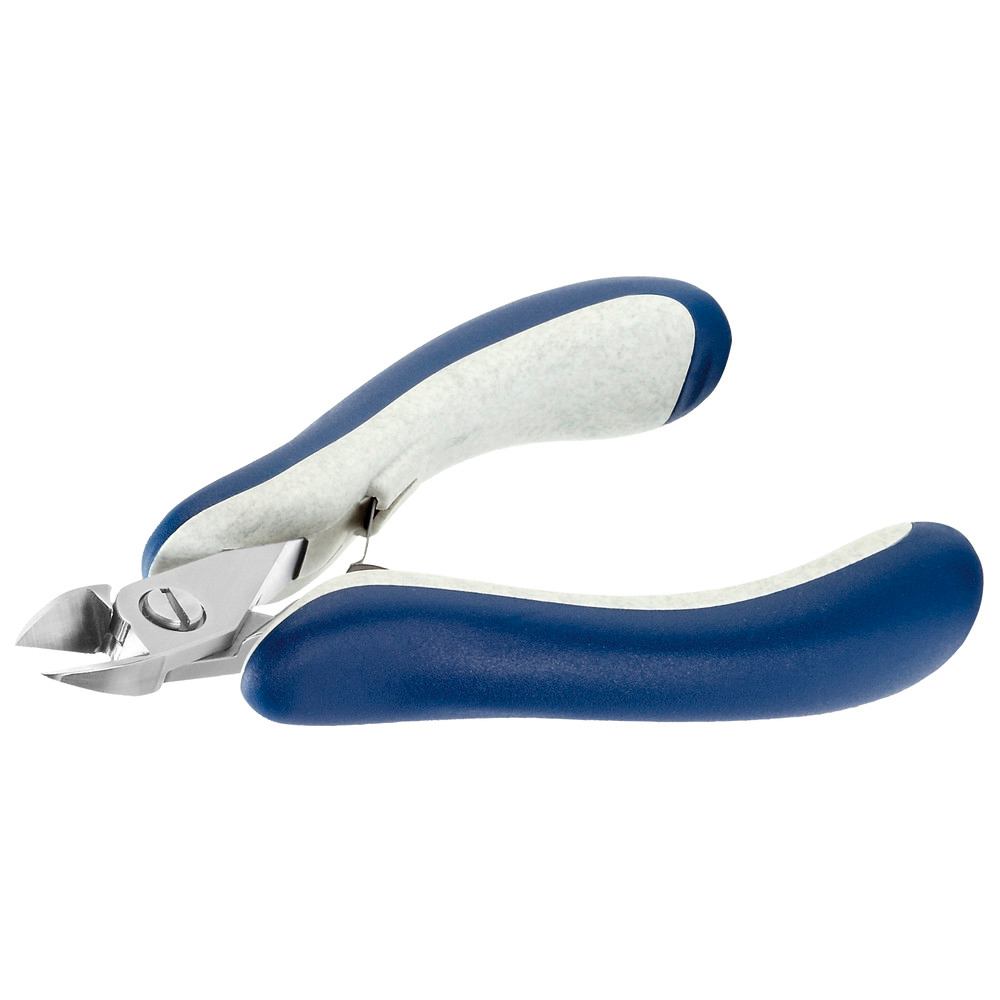 Side cutters, wide oval head, completely without bevel
