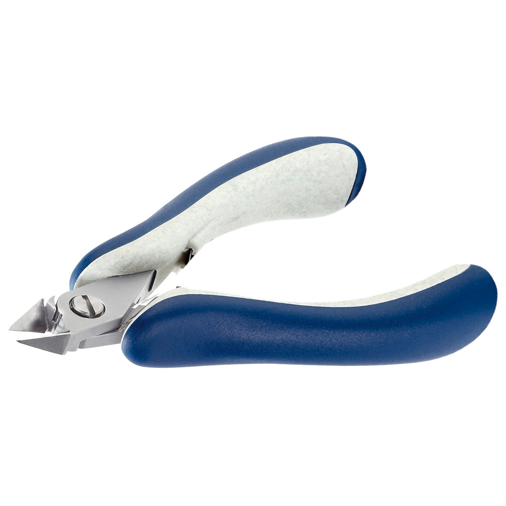 Side cutters, pointed wide head, completely without bevel