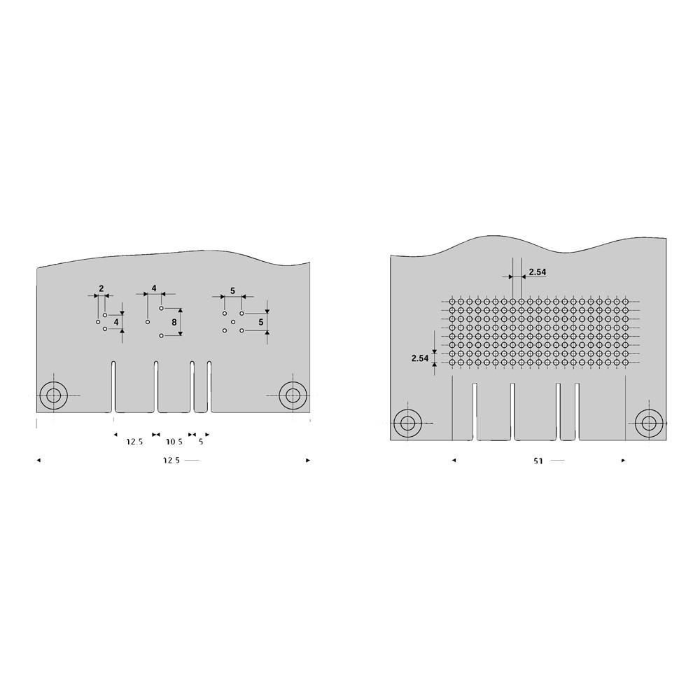 Pneumatic preforming tool, standard cutting plate - 3