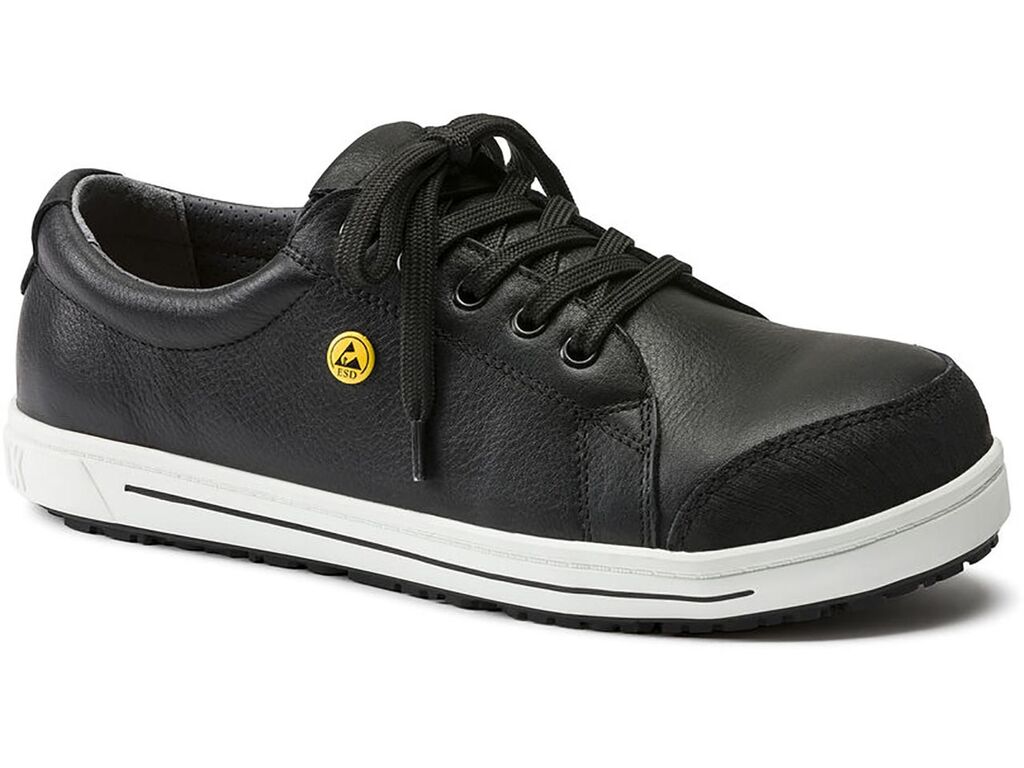 ESD Sneaker QS 500 ESD natural leather Black 1011363, normal, 39