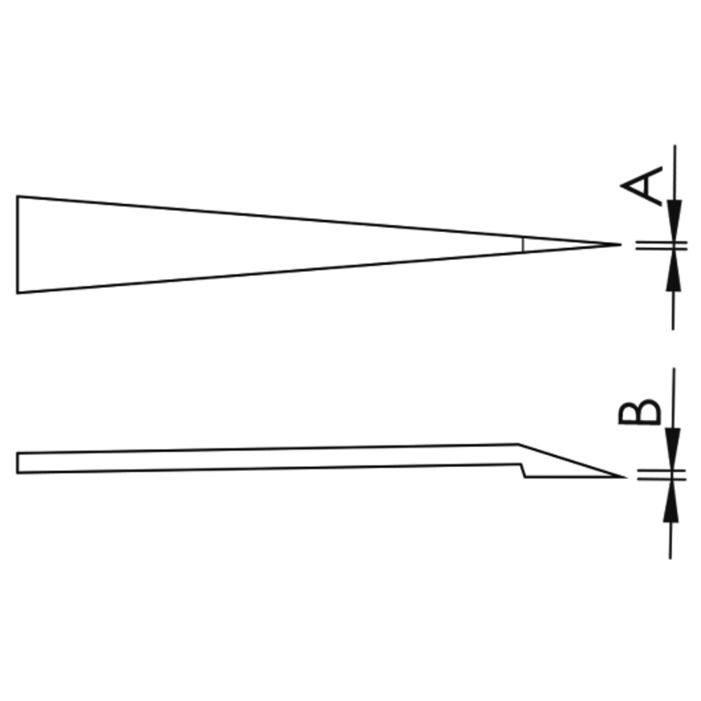 All-plastic tweezers 707, CF version - 2