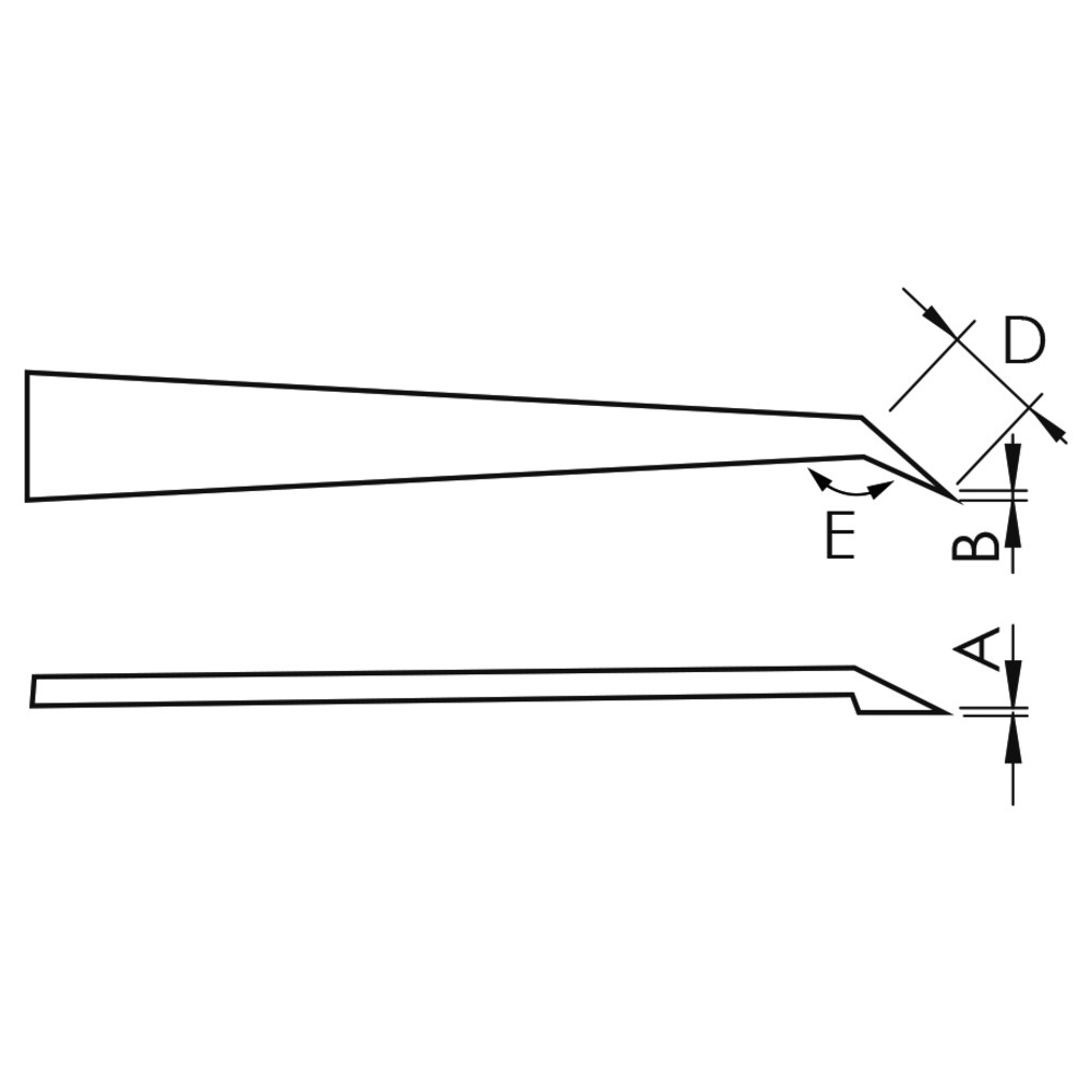 All-plastic tweezers 708, CF version - 2