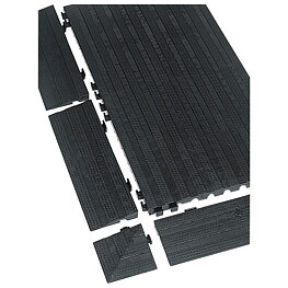 Conductive floor system, ESD, 120 x 120 x 25 mm, corner trim
