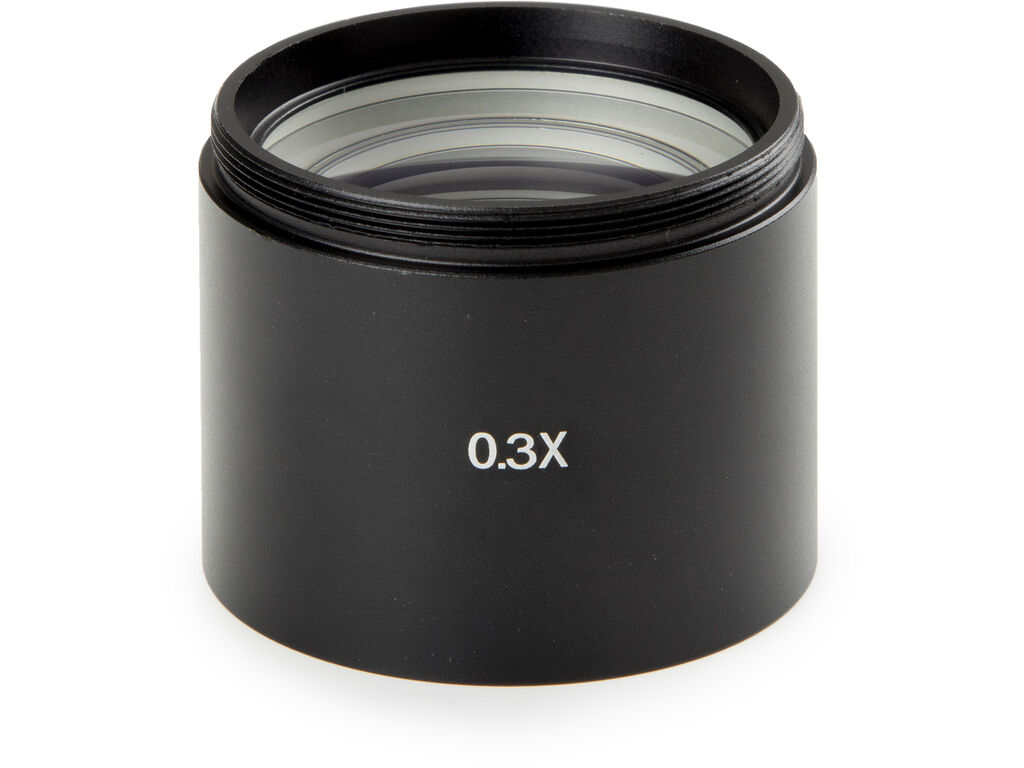 Attachment lens NZ.8903, 0.3x magnification, for Euromex stereo microscopes