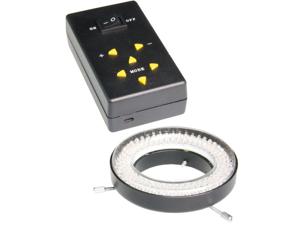 Ring light with 144 LEDs, 23. 000 Lux, adjustable light intensity
