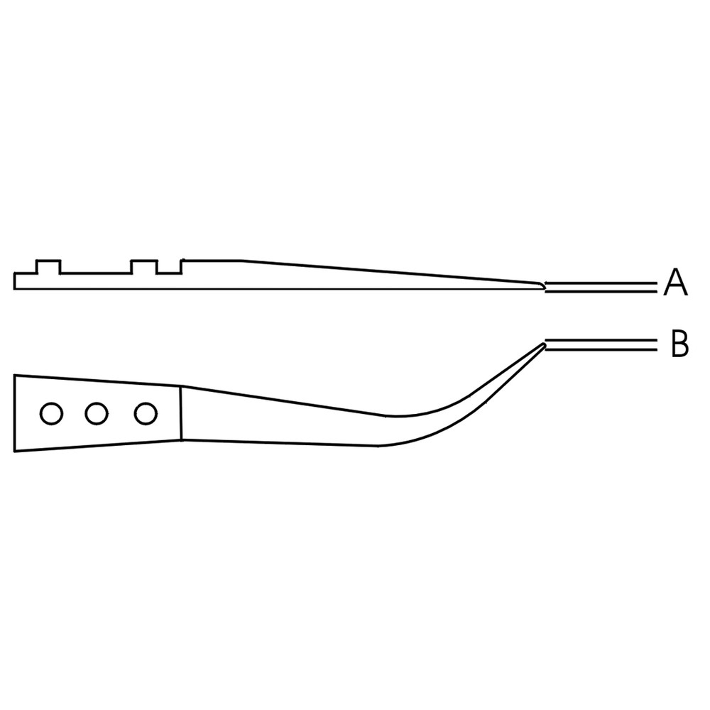 Replacement tip set, for tweezers 7, SV version - 2