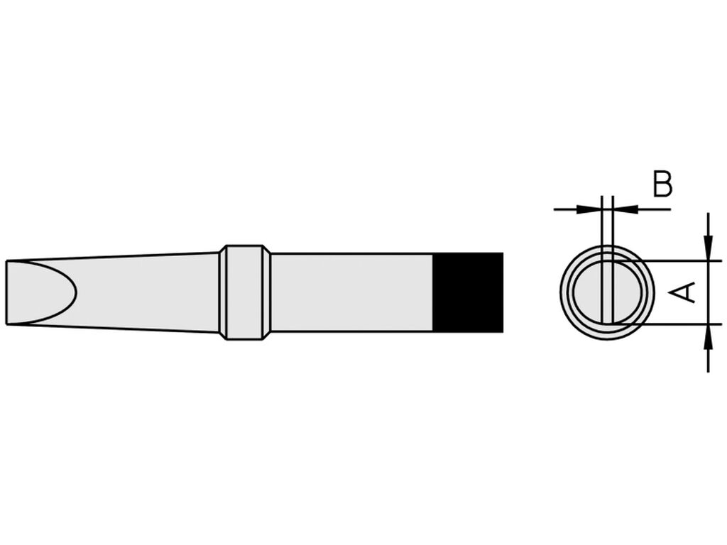 Weller lödspets PT-B9 mejselformad, 2,4 x 0,8 mm, 480 °C