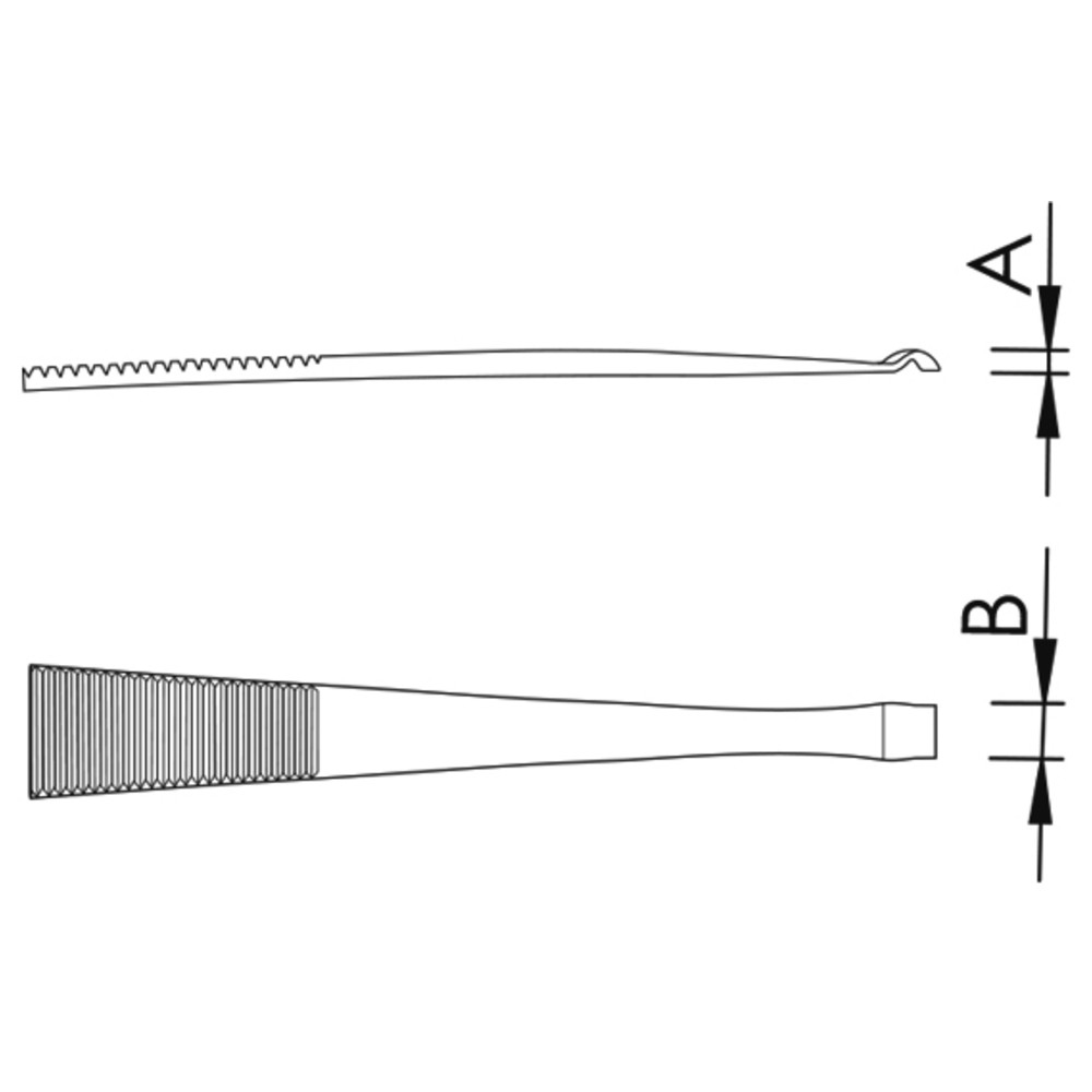 Precision component tweezers, 578-SA, cross-shaped, component Ø 2 mm - 2