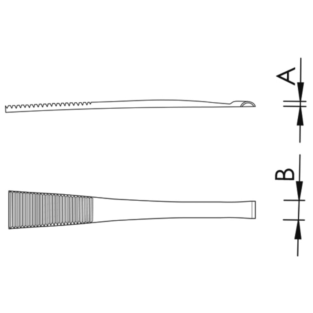 Precision component tweezers, 582-SA, cross-shaped, component Ø 1 mm