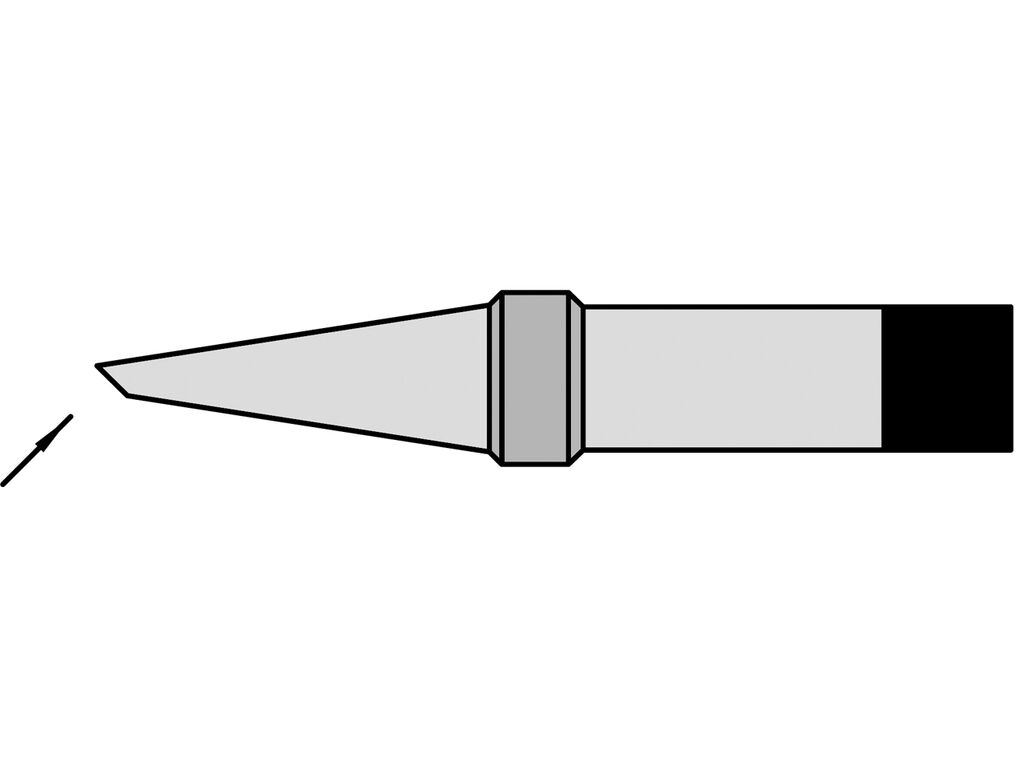 Weller lödspets PT-BB8, rund form, fasade 2,4 mm, 425 °C