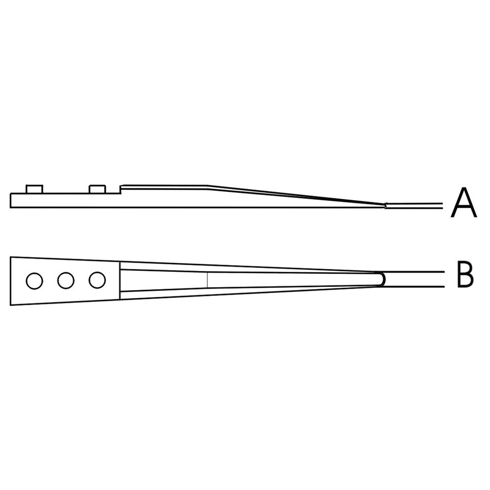 Replacement tip set, for ceramic tweezers, 2AMZ - 2