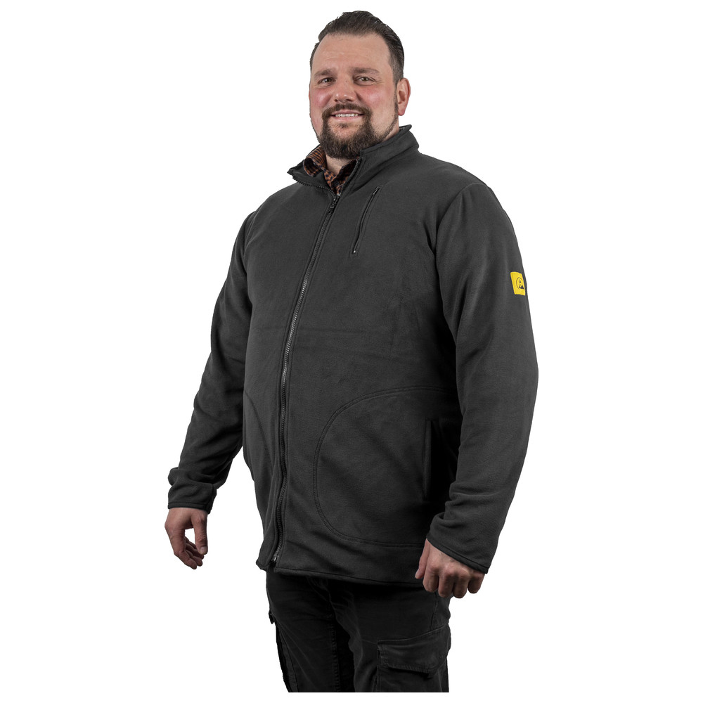 ESD-fleecejacka, 3XL, svart