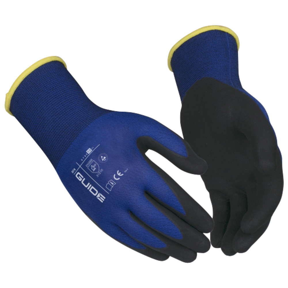ESD-skyddshandskar av nylon/kolfiber, storlek 6