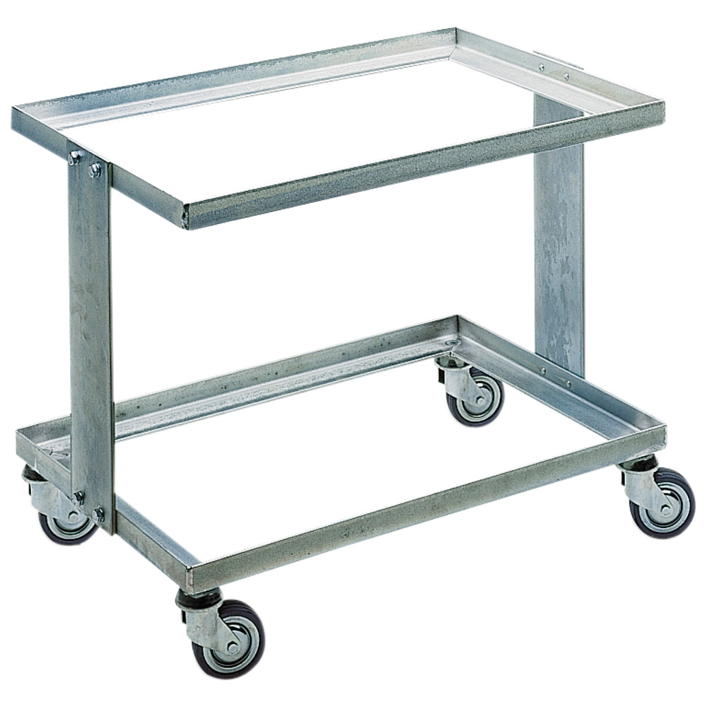 ESD transport cart, open, two tiers