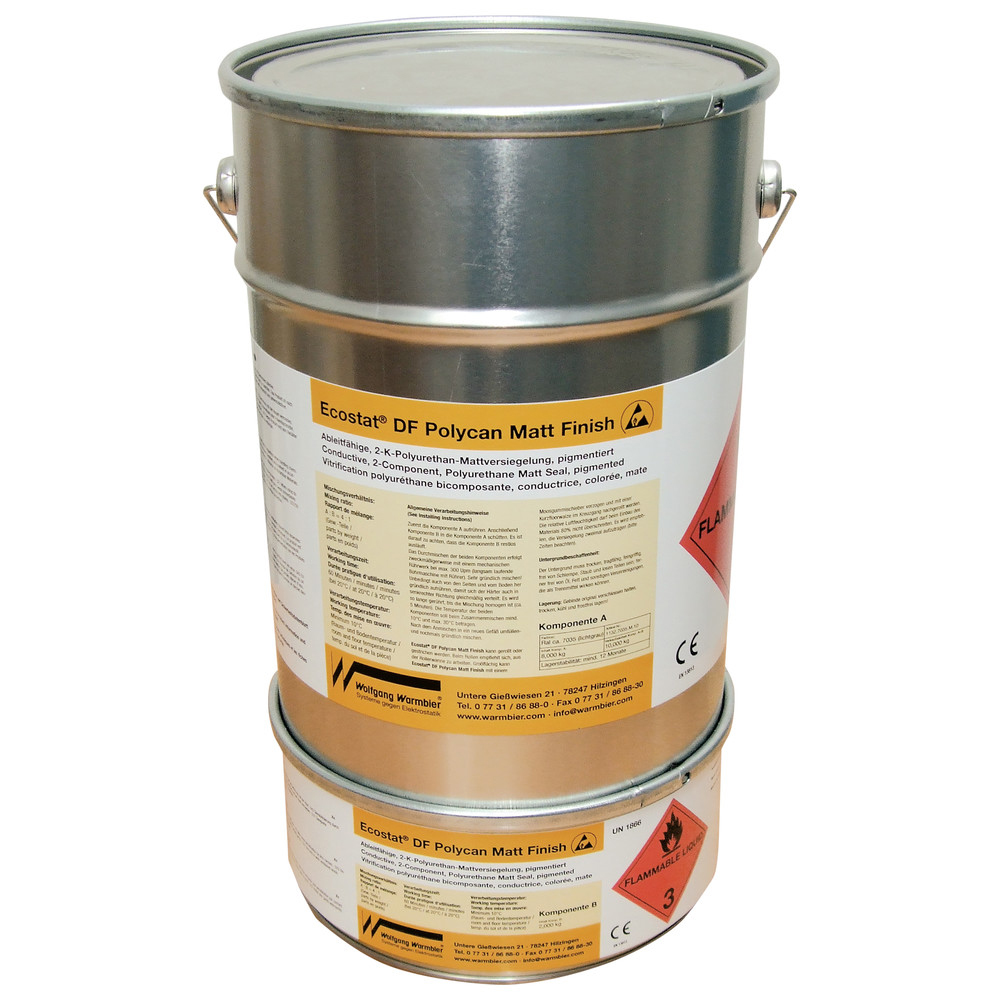 Ecostat DF Polycan Matt Finish floor sealing system, ESD