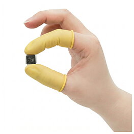Finger cots, yellow, antistatic, L