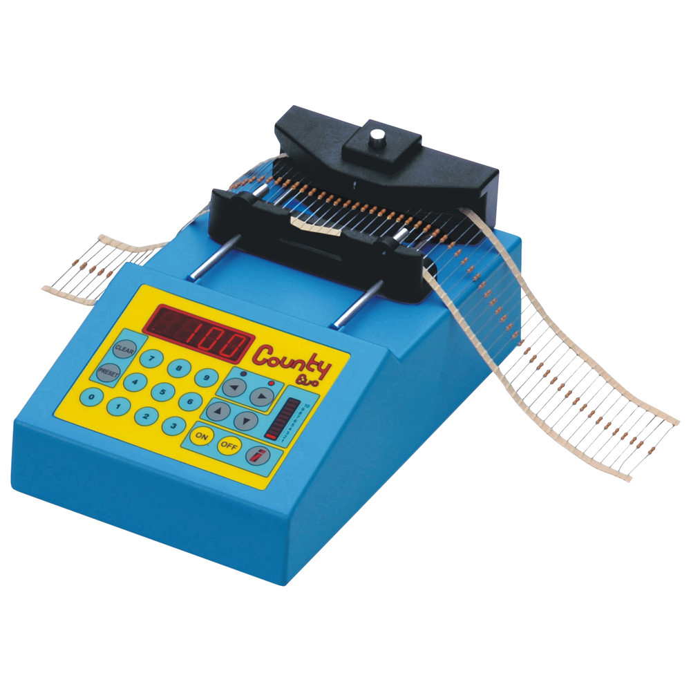 County Evo component counter, 240 V, with battery, barcode, and printer connection