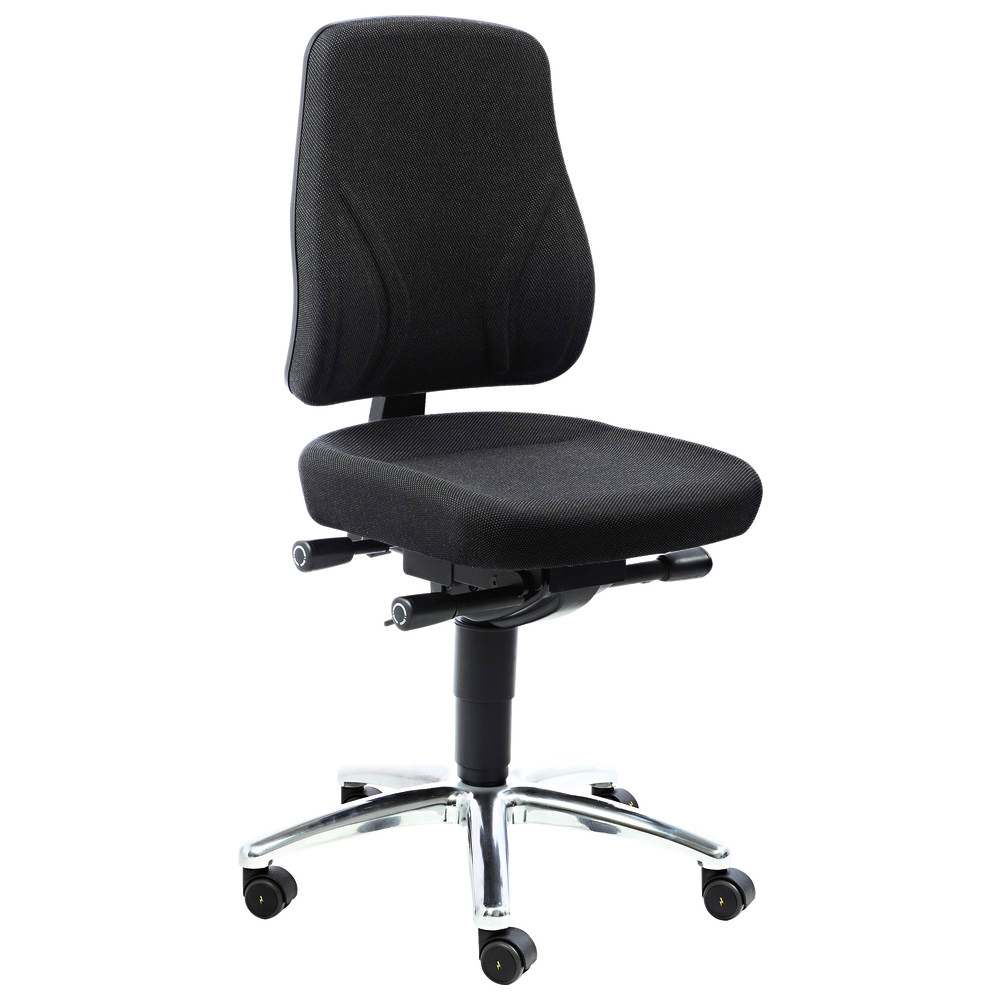 Comfort Plus snurrstol, med hjul, ESD, Supertec, grå