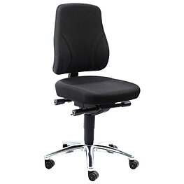 Comfort Plus swivel chair, with castors, ESD, Supertec, gray