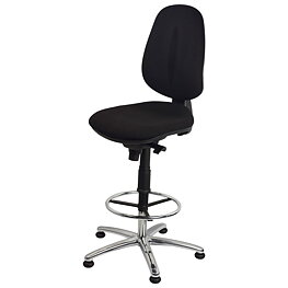 Economy Plus swivel chair, high chair version with glides, ESD