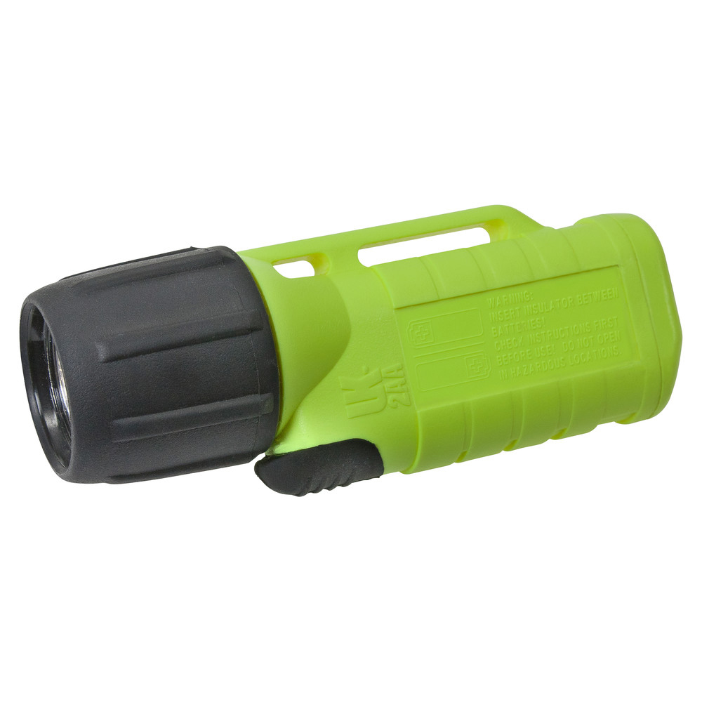 Helmet lamp 2AA eLED, ES front switch, neon yellow