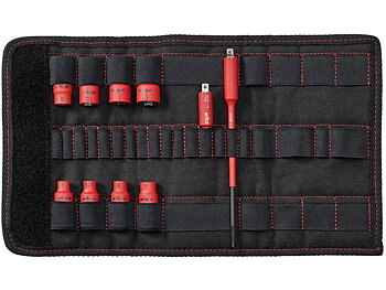 TorqueVario®-S electric nut driver insert 1/4´ set Mixed, 11-pcs., incl. adapter