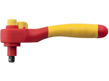 Ratchet wrench insulated for nut drivers 1/4´ switchable