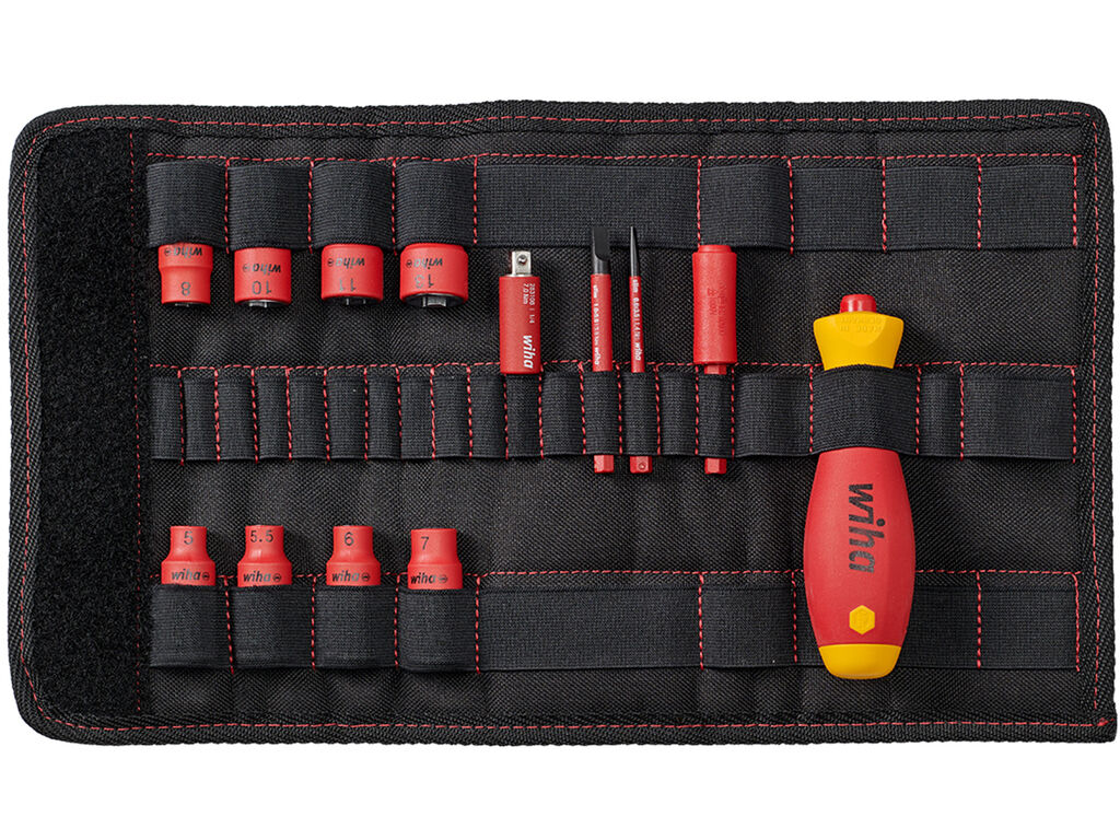 Screwdriver and nut driver insert 1/4´ set slimVario® electric mixed, 14-pcs. in