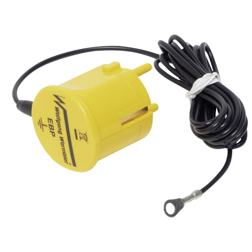 Jordningsmodul, ESD, 4 mm ögla/2 m slät kabel, utan MOhm