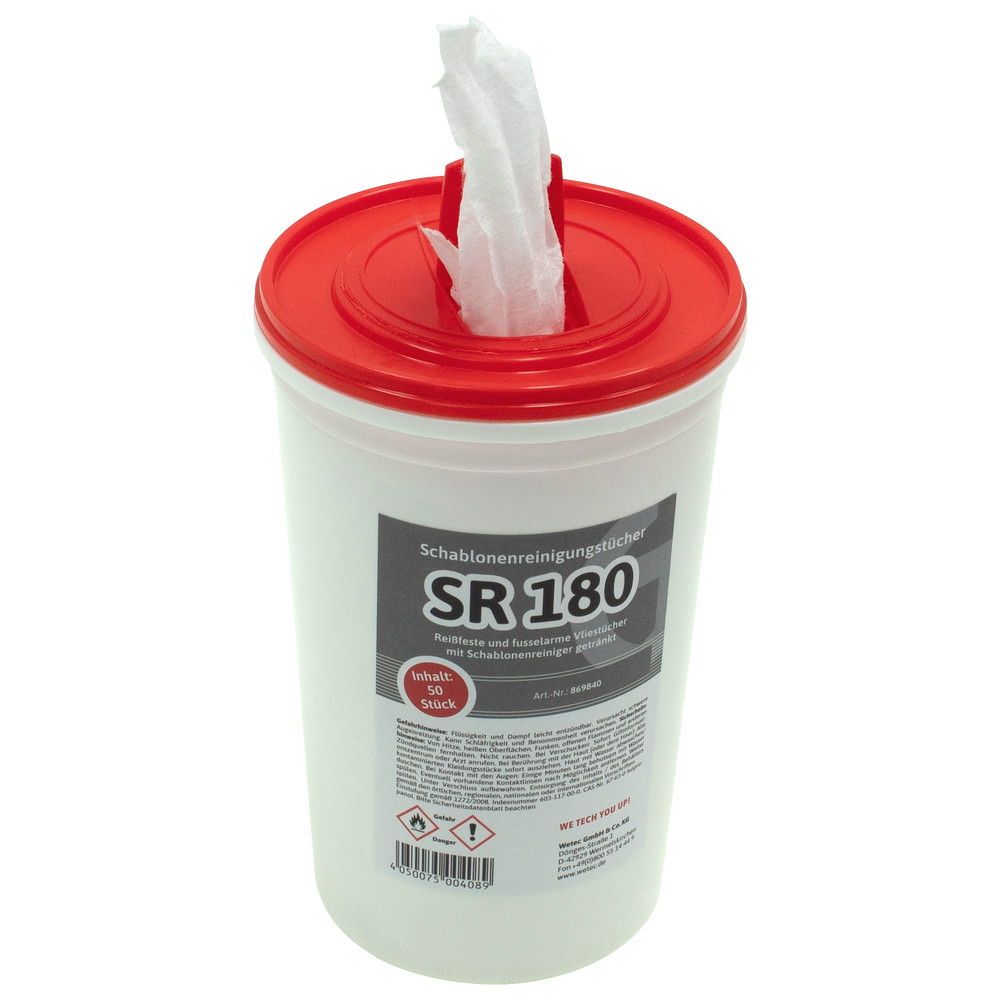 Stencil cleaning wipes SR 180