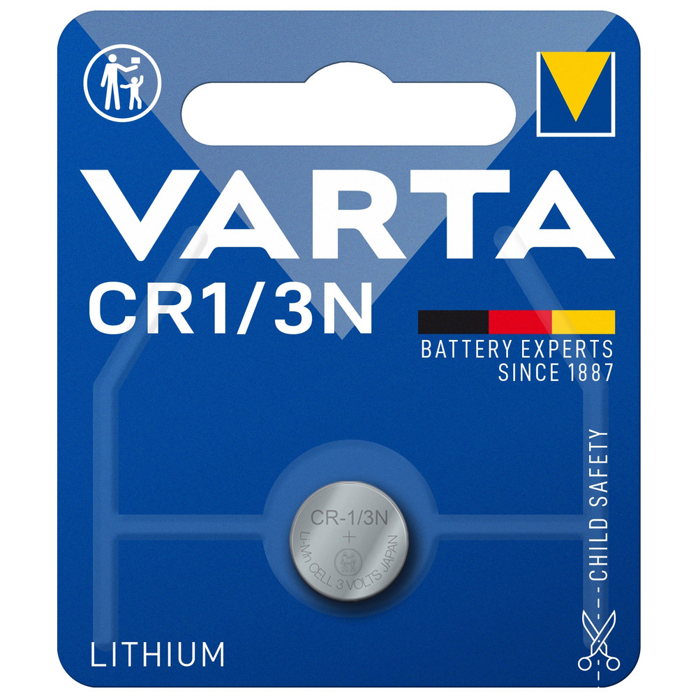 Litiumknappcell, CR1/3N, 3 V, 170 mAh