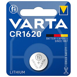 Litiumknappcell, CR1620, 3 V, 35 mAh