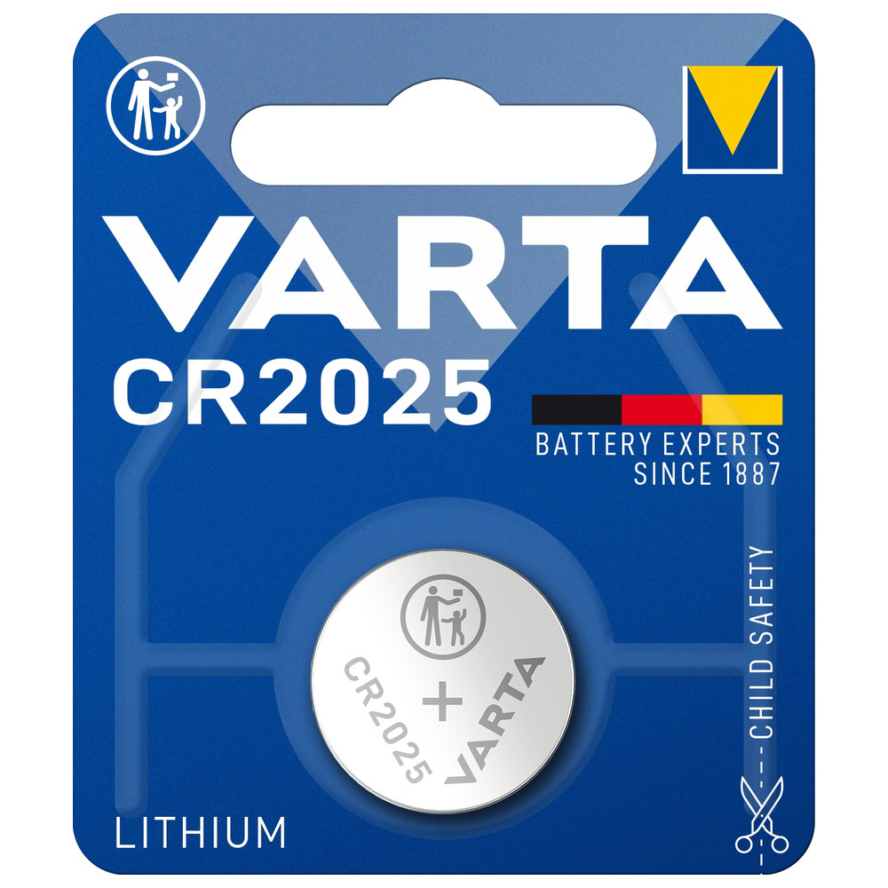 Litiumknappcell, CR2025, 3 V, 170 mAh