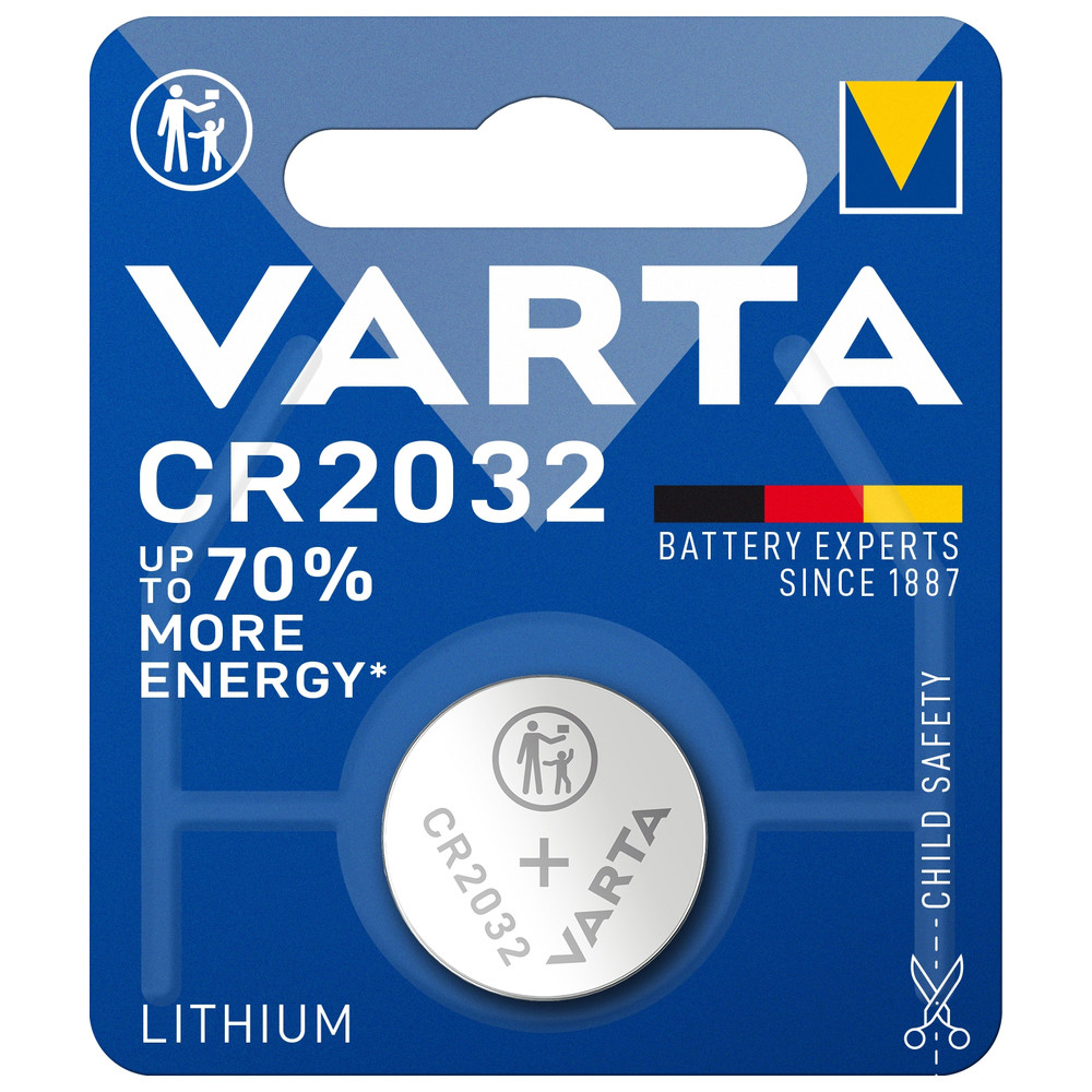Litiumknappcell, CR2032, 3 V, 230 mAh