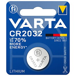 Litiumknappcell, CR2032, 3 V, 230 mAh