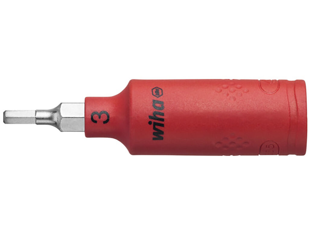 Insulated nut driver insert 1/4´ internal hexagon