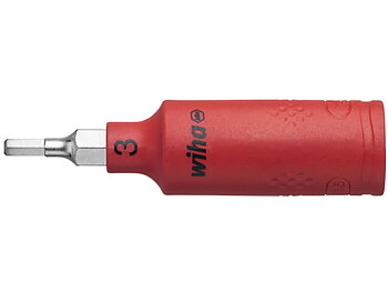 Insulated nut driver insert 1/4´ internal hexagon