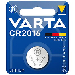 Litiumknappcell, CR2016, 3 V, 90 mAh
