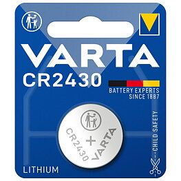 Litiumknappcell, CR2430, 3 V, 280 mAh